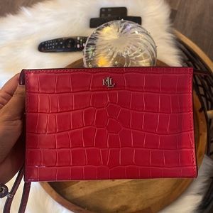Ralph Lauren Sport Pink Wristlet Wallet